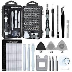SOONAN 122 in 1 Precision Screwdriver Set, Magnetic Repair Tool Kit for iPhone Series/Mac/iPad/Tablet/Laptop/Xbox Series/PS3/PS4/Nintendo Switch/Eyeglasses/Watch/Cellphone/PC/Camera/Electronic …