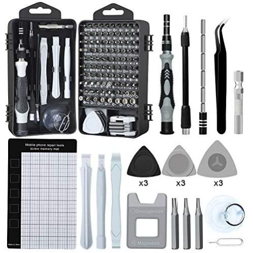 SOONAN 122 in 1 Precision Screwdriver Set, Magnetic Repair Tool Kit for iPhone Series/Mac/iPad/Tablet/Laptop/Xbox Series/PS3/PS4/Nintendo Switch/Eyeglasses/Watch/Cellphone/PC/Camera/Electronic …