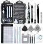 SOONAN 122 in 1 Precision Screwdriver Set, Magnetic Repair Tool Kit for iPhone Series/Mac/iPad/Tablet/Laptop/Xbox Series/PS3/PS4/Nintendo Switch/Eyeglasses/Watch/Cellphone/PC/Camera/Electronic …