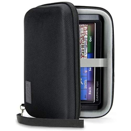 USA Gear Hard Case Electronic Organizer Travel Case 7.5 Inch with Weather Resistant Exterior and Large Mesh Accessory Pocket - Compatible with Garmin GPS, Chargers, Hard Drives and More Electronics