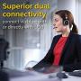 Jabra Evolve 65 MS Wireless Headset, Stereo – Includes Link 370 USB Adapter – Bluetooth Headset with Industry-Leading Wireless Performance, Advanced Noise-Cancelling Microphone, All Day Battery