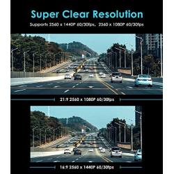 VIOFO A119 V3 2K Dash Cam 2560x1440P Quad HD+ Car Dash Camera, Ultra Clear Night Vision, 140-Degree Wide Angle, GPS Included, Buffered Parking Mode, True HDR, Motion Detection, G-Sensor, Time Lapse