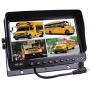 Camnex Backup Camera System 9 inch TFT LCD Monitor Quad Split Screen Rear View Camera Kit Harvester Camera Truck Camera Caravan Camera