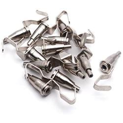 Antrader 12pcs Metal Professional Art Gallery Adjustable Display Hanger Hooks Picture Rail Hooks