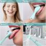 Electric Tongue Cleaner,Uniharpa Vibrating Tongue Scraper for Fresher Breath in Seconds Made by Soft Silicone (Blue）