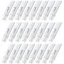 Hyperikon 4 Foot LED Tube, T8 T10 T12 40 Watt Replacement (18W), Single End Ballast Bypass, Frosted Lens, UL, Bright White, 24 Pack