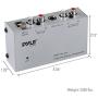Pyle Phono Turntable Preamp - Mini Electronic Audio Stereo Phonograph Preamplifier with RCA Input, RCA Output & Low Noise Operation Powered by 12 Volt DC Adapter (PP444)