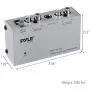 Pyle Phono Turntable Preamp - Mini Electronic Audio Stereo Phonograph Preamplifier with RCA Input, RCA Output & Low Noise Operation Powered by 12 Volt DC Adapter (PP444)