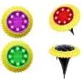 Solar Powered Disk Lights,4PCS 8 LED Waterproof in-Ground Lights Outdoor Solar Ground Lights for Pathway Garden Yard Walkway Pool ) Solar Powered Disk Lights,4PCS 8 LED Waterproof in-Ground Lights Outdoor Solar Ground Lights for Pathway Garden Yard Walkway Pool )