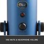 Blue Yeti USB Mic for Recording & Streaming on PC and Mac, 3 Condenser Capsules, 4 Pickup Patterns, Headphone Output and Volume Control, Mic Gain Control, Adjustable Stand, Plug & Play - Midnight Blue