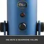 Blue Yeti USB Mic for Recording & Streaming on PC and Mac, 3 Condenser Capsules, 4 Pickup Patterns, Headphone Output and Volume Control, Mic Gain Control, Adjustable Stand, Plug & Play - Midnight Blue