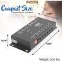 4-Channel Car Video Splitter Controller - Digital Picture Video Signal Switcher with Quad Selectable for Backup Camera Video Monitor Systems CCTV Camera, PAL/NTSC Auto Adapting - Pyle PLVSPLT41
