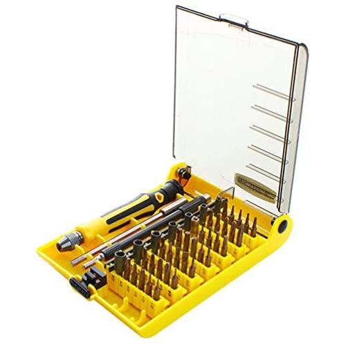 NUZAMAS 45-in-1 Precision Screwdriver Tool kit Compact Disassembly Repair Bits with Flexable Extension Bar in Organizer Case for Laptop Computer Phone iPhone Electronic Products and Appliances
