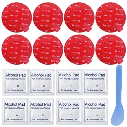 8 Pack Large 3M Double Sided Foam Adhesive Tape Pads,SonKu 3.15 Inch Round VHB Sticky Pads Replacement Mounting Tape for Suction Cup Dashboard,Car Bracket,Dash Cam and Indoor Products