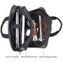 Polare Napa Leather 17 Briefcase Laptop Business Messenger Bag For Men Fits 17.3 Laptop