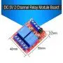 DaFuRui 4Pcs DC 5V 2 Channel Relay Module Board Shield with Optocoupler Support High/Low Level Trigger Compatible for Arduino