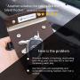 Silent Pocket Signal Blocking Faraday Key Fob Case - Car Anti Theft Device Shielding Against All Signal Types, Including RFID Blocking & Durable Faraday Bag, Fits Most Car Keyfobs (Black, Small)