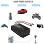 MoKo Power Inverter 1000 Watt Continuous/2000 Watt Peak, DC 12V to 110V AC Car Power Inverter with 3 AC Outlets,LED Indicator,Built-in Cooling Fan,4 Fuses(30A) - Black