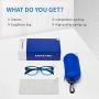 Blue Light Blocking Glasses for Kids(Boys/Girls) 1 Pack,Kids Computer Glasses for Age 3-7, UV Protection Anti Glare Eyeglasses Computer Glasses Video Gaming Glasses for Children(Black/Blue)