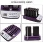 Daytech Restaurant Pager System, Wireless Paging Buzzer System, Rechargeable Table Numbers with 16 Coaster Pagers for Restaurant/Hotels/Food Truck/Cafe Shop/Clinic