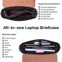 Laptop-Briefacse-for-Women-Men 15.6 Inch Business Computer-Bags Messenger-Bag Work-Tote-Bag Unisex Satchel Bag for Work Office Business Travel,black
