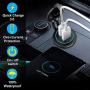 Quick Charge 3.0 Dual USB Charger Socket, Waterproof 12V/24V USB Outlet QC 3.0 Dual Charger Socket with Touch Switch DIY Kit for Car, Golf Cart, Boat, RV, Motorcycle, Truck and More