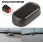 Solar Power Dummy Car Alarm Red LED Light Simulate Imitation Security System Warning Anti-Theft Flash Blinking Lamp