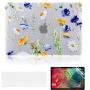 iDonzon Case for MacBook Air 13 inch A1466 A1369 2010-2017 Release, Matte Clear Hard Cover & Transparent Keyboard Cover & Screen Protector Compatible with Older Version Mac Air 13.3 inch - Floral