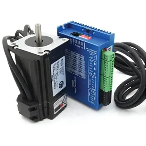 Nema24 3N.m Closed Loop Stepper Servo Motor 88mm 5A+HSS60 Hybrid Driver CNC Kit for CNC Router Engrvaving Milling Machine