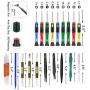 25pcs Electronics Repair Tool Kit, GangZhiBao Precision Screwdriver Set Magnetic for Fix Apple iPhone,Cell Phone,Smart Watch,Computer,PC,Tablet,iPad,Camera,Xbox,PS4 Pry Open Replace Screen Battery
