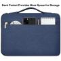 HESTECH Chromebook Case,11.6''-12.5 inch Water Repellent Polyester Protective Laptop Sleeve Bag Handle Front Pockets Acer/HP Stream/Samsung/Microsoft Surface Pro 7/3/4/5/6,Navy Blue