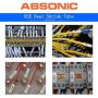 Absonic Compatible Heat Shrink Tube Replacement for Brother HSe-211 HSe211 HS-211 HS211 5.8mm Label Tape for PT-E500 PT-E300 PT-H300 PT-E550W PT-P750WVP, Black on White, 1/4 inch x 4.9 feet, 3-Pack
