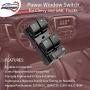 Drive Side Power Window Master Control Switch for | Chevy Silverado 1500 2500HD 3500HD,Traverse,HHR,GMC Sierra 1500 2500HD 3500HD,Yukon,Buick Enclave | Replaces OE# 20945129, 25789692, 25951963