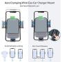 Wireless Car Charger, CTYBB Qi Auto-Clamping Air Vent Dashboard Car Phone Holder & QC3.0 Car Charger, 10W Compatible for Galaxy S10.