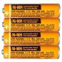 4PACK HHR-55AAABU NI-MH AAA Rechargeable Battery 1.2V 550mAh for Panasonic Cordless Phone Replacement Battery