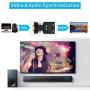 VGA to HDMI Adapter, QGeeM VGA to HDMI Adapter with Audio/1080p Video Output,VGA to HDMI (Male to Female) Converter Dongle adaptador for Monitor,Computer,Laptop,Projector,VGA to HDMI Converter