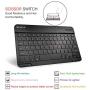Fintie Keyboard Case for Samsung Galaxy Tab E 9.6 - Slim Fit PU Leather Stand Cover with Premium Quality [All-ABS Hard Material] Removable Wireless [Long Life Battery] Bluetooth Keyboard, Black