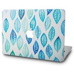 KECC Laptop Case Compatible with Old MacBook Pro 13'' Retina (-2015) Plastic Case Hard Shell Cover A1502 / A1425 (Leaf - Green Blue)