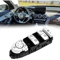 Power Window Switch, Left Driver Side Power Master Window Switch Fits for Mercedes Benz C300 C63 C350e 2229056800