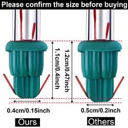 Ruisita Mini Christmas 2.5 Volt Replacement Light Bulbs with Base, 170 Ma, 0.42 Watt for Christmas Trees Decorative Light (60, Clear and Green)
