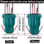 Ruisita Mini Christmas 2.5 Volt Replacement Light Bulbs with Base, 170 Ma, 0.42 Watt for Christmas Trees Decorative Light (60, Clear and Green)