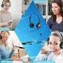 USB Telephone Headset with Noise Cancelling Nuance Dragon Dictation Microphone Computer PC Headset Dual Ear for Skype Chat, Online Learing, Conference Calls, Voice Chat, Softphones Call, Gaming etc