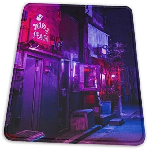 Moody Tokyo Alleys Electronic Sports Office Gaming Learning Rubber Non-Slip Mouse Pad