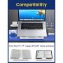 Laptop Stand, Multi-Angle Laptop Stand Riser, Foldable Desktop Notebook Holder Mount, Adjustable Eye-Level Ergonomic Design, Portable Laptop Riser for Computer PC Tablet Phone, EURPMASK