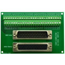 CZH-LABS DSUB DB50 Male/Female Header Breakout Board, D-SUB Breakout Moudle.