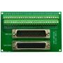CZH-LABS DSUB DB50 Male/Female Header Breakout Board, D-SUB Breakout Moudle.