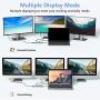 Lasuney Triple Display 12 in 1 USB C Docking Station Dock with 2 HDMI & VGA, PD3.0, Ethernet, SD TF Card Reader, 4 USB Port, Mic/Audio, Type C Adapter Hub Compatible for MacBook Air Pro and More