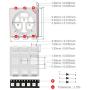 Chanzon 100 pcs 5050 Red SMD LED Diode Lights (Surface Mount 5mm x 5mm 3 Chips/LED PLCC 6 pins 60mA) Super Bright Lighting Bulb Lamps Electronics Components Light Emitting Diodes