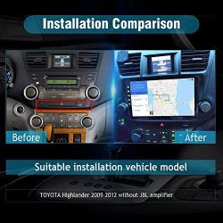 SYGAV Android 10 Car Stereo for 2008-2012 Toyota Highlander Radio with GPS Navigation 10.2 Inch Touch Screen Head Unit