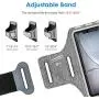 JETech Cell Phone Armband Case for iPhone SE(2020)/11/11 Pro/XR/XS/X/8 Plus/7 Plus/8/7/6s/6, Galaxy S10/S9/S9+, Adjustable Band, w/Key Holder and Card Slot, for Running, Walking, Hiking, Grey